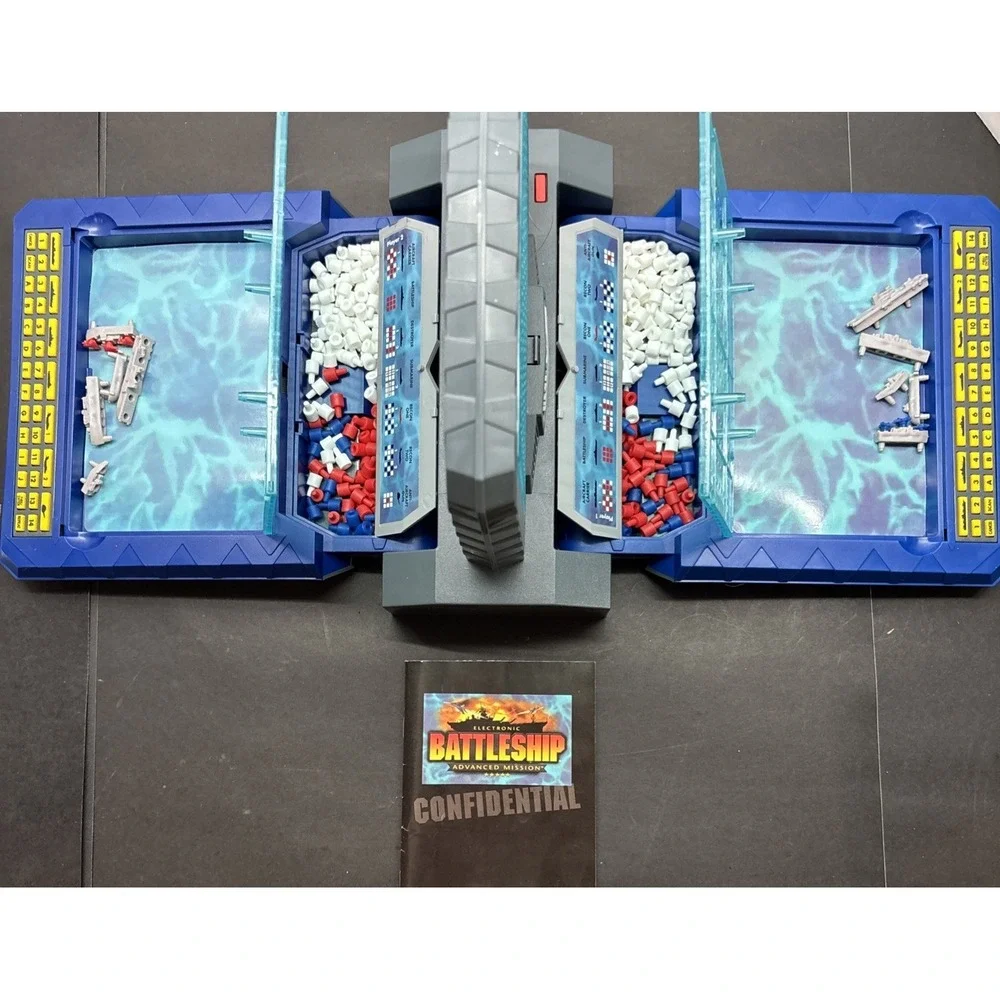 2000 Electronic Battleship Advanced Mission Game Milton Bradley Tested Working